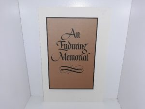 An Enduring Memorial (Pamphlet)