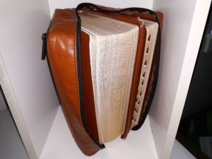LDS, Brown Leather, Triple Combination and Bible Set with Leather Carrying Case (1979, 1981)