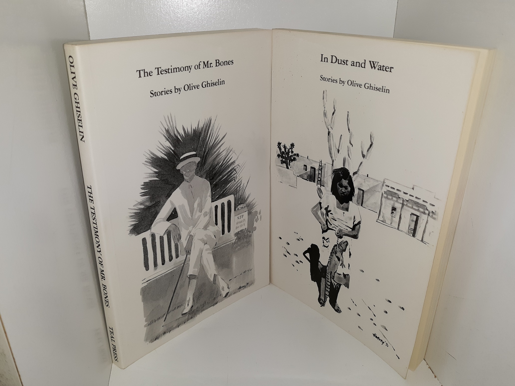 2 Signed Vols. by Olive Shiselin: The Testimony of Mr. Bones / In Dust and Water (See Details)