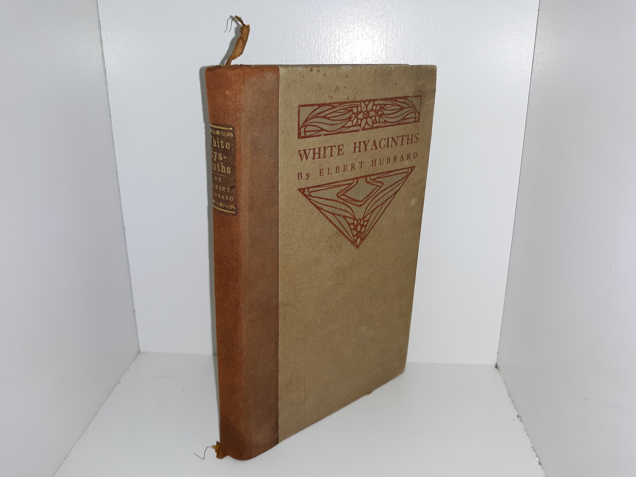 White Hyacinths (Signed & Inscribed) (Leather Spine) (1907) ~ by Elbert Hubbard