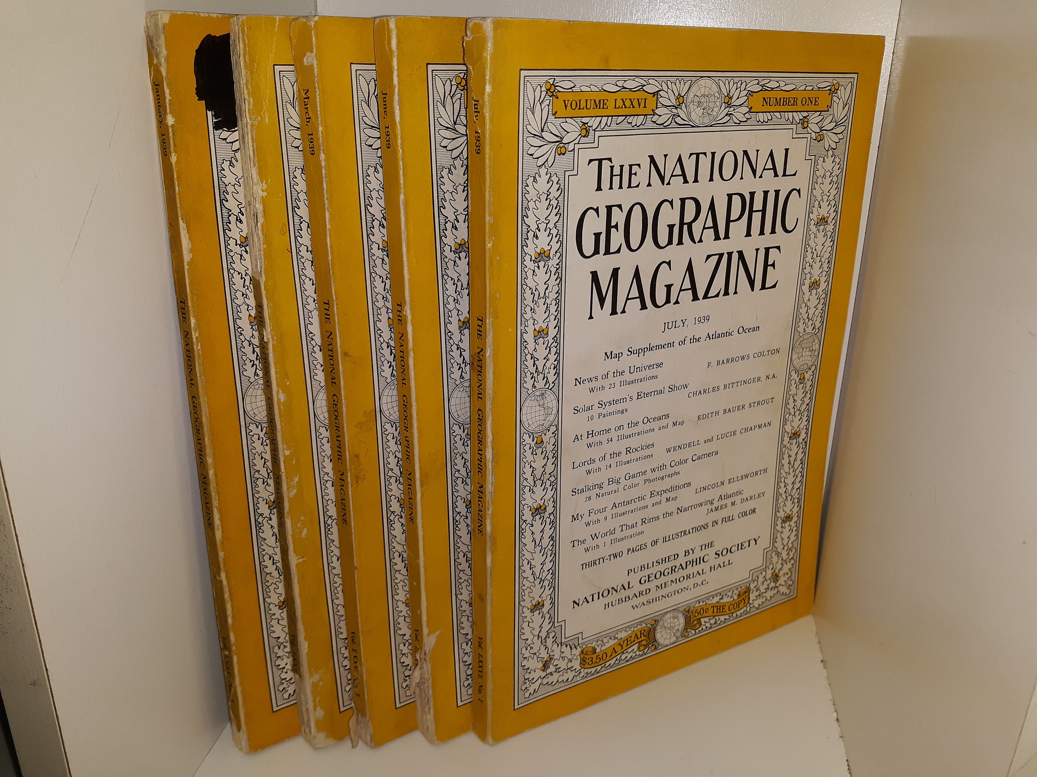 5 Issues of The National Geographic Magazine (See Details)