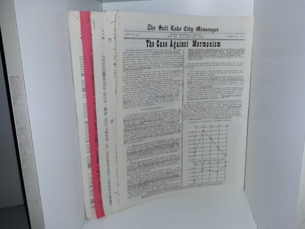 5 Miscellaneous Issues of the Salt Lake City Messenger, an Anti-Mormon Newsletter (See Details)