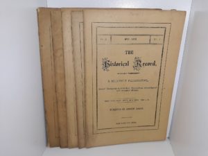5 Issues of The Historical Record Periodical (See Details)