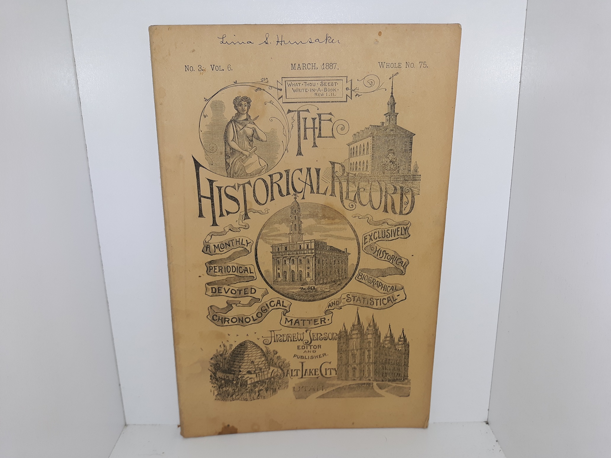 The Historical Record: Vol. 6, No. 3, March, 1887 (1887)