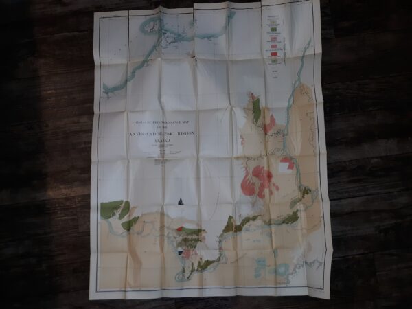 Geologic Reconnaissance Map of Anvik-Andreafski Region Alaska (Fold-Up Map) (1918)
