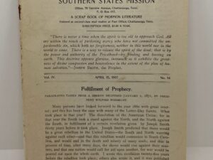 Elders’ Journal – April 15, 1907 Vol. 4 No. 14
