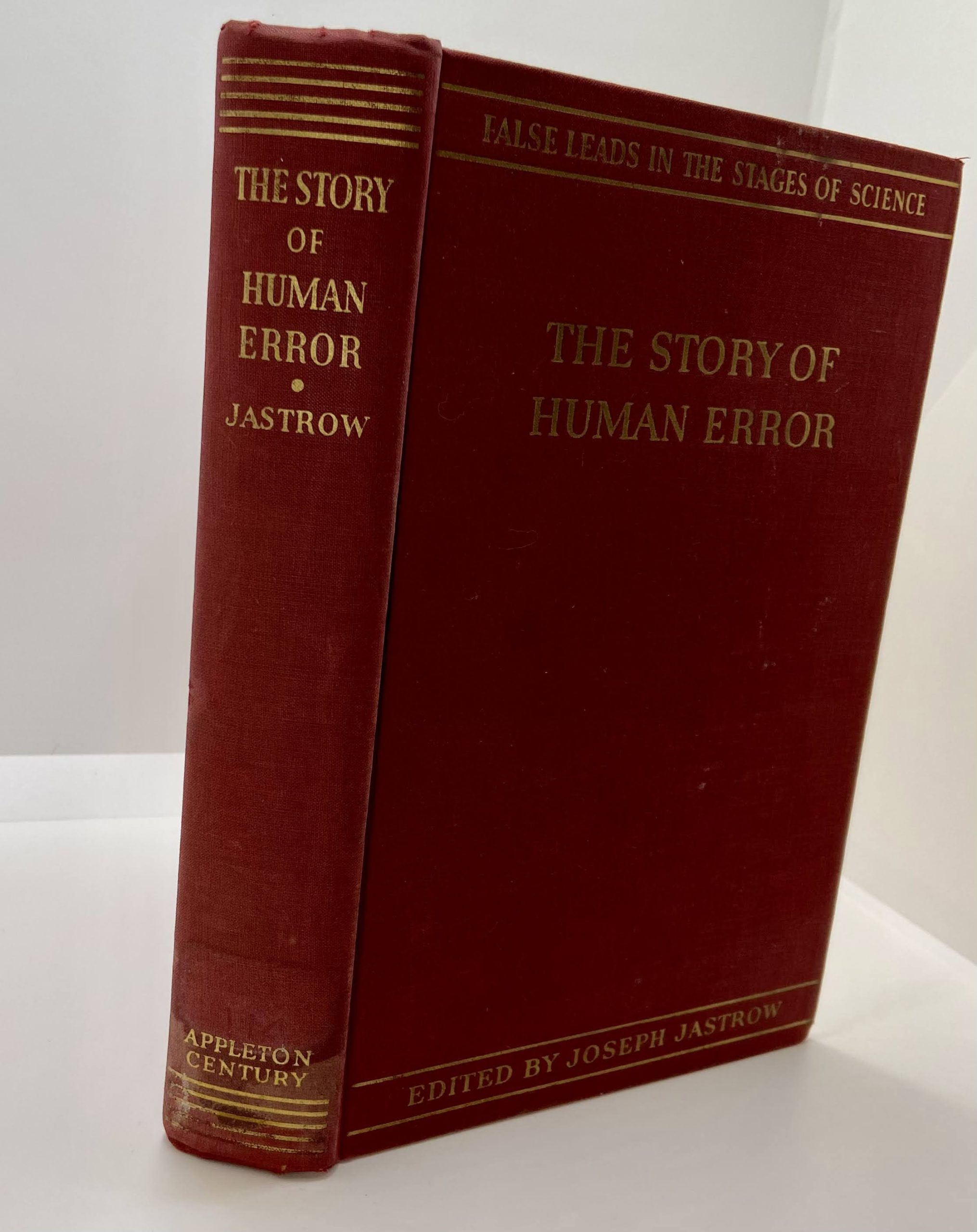 The Story Of Human Error (1936) Edited by: Joseph Jastrow