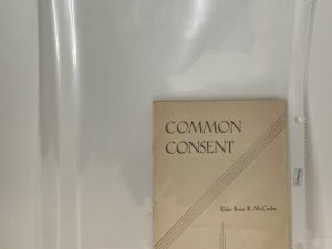 Common Consent (pamphlet) by Bruce R. McConkie
