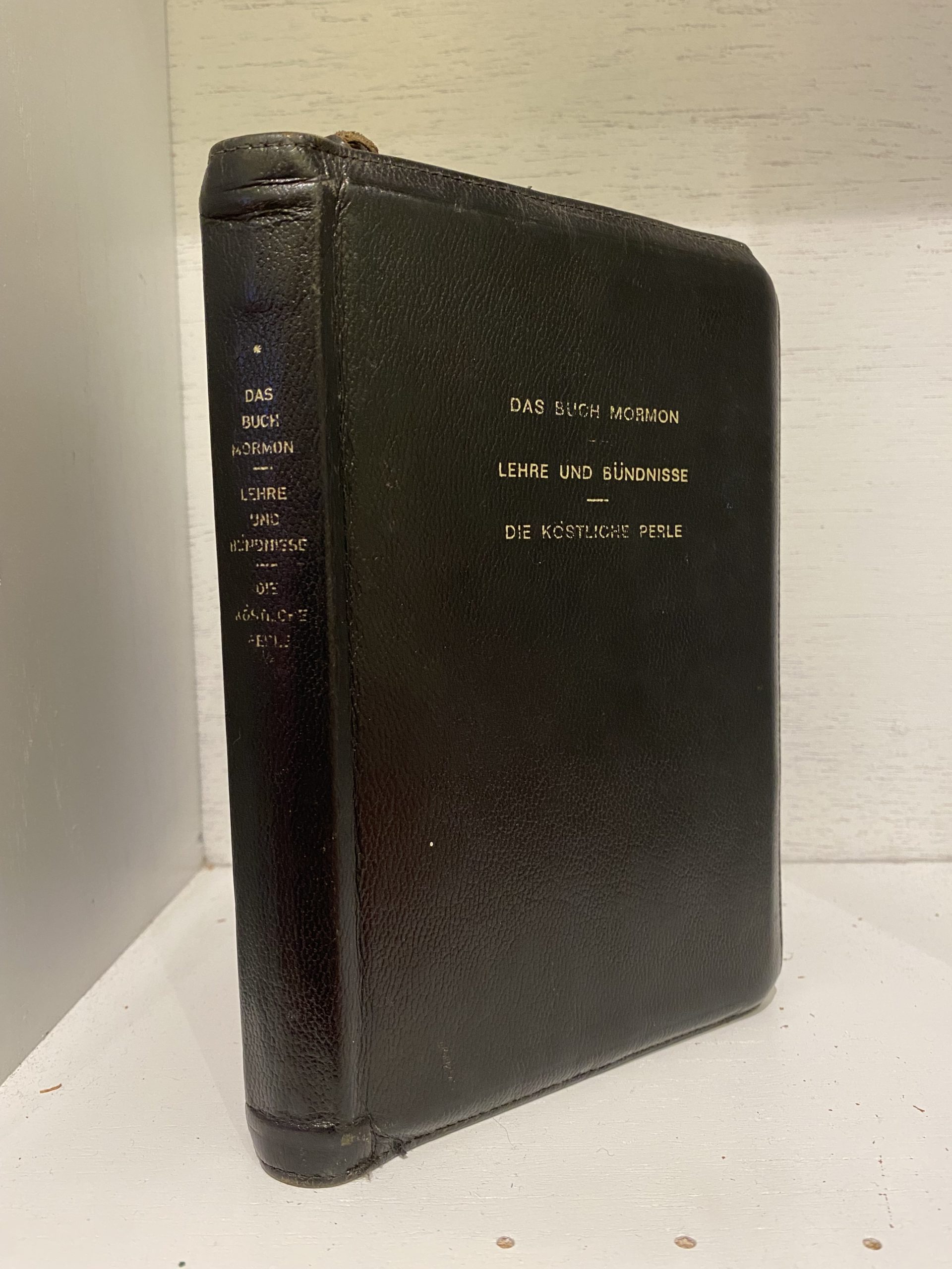 1978 - LDS Triple Scripture Set (German) - Joseph Smith - Leather-Bound ...