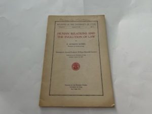 1953-Human Relations and The Evolution of Law-Adamson Hoebel