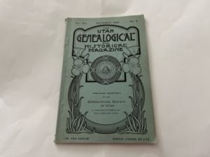 1921-The Utah Geneological and Historical Magazine Vol. XII October 1921 No. 4- Geneological Society of Utah