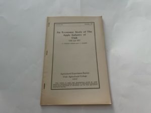 1928-An Economic Study of the Apple Industry of Utah 1926-1927-W. Preston Thomas and P.V. Cardon