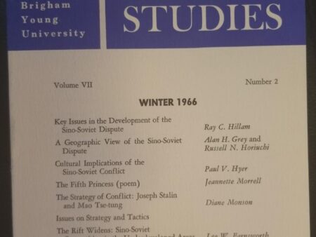 BYU Studies — Winter 1966 — Volume VII, Number 2 — Single Issue Periodical