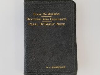 1928 / 1928 / 1928 --- Triple Combination --- Black Bendable Leather Binding