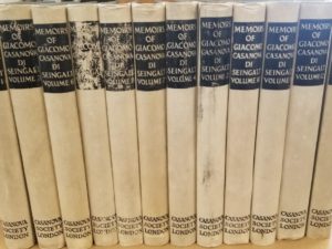 1922 — The Memoirs of Giacomo Casanova Di Seingalt — Translated into English by Arthur Machen — Privately Printed for Subscribers Only — Casanova Society, London 1922