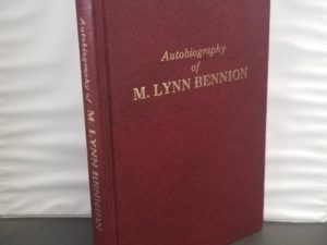 1987 — Recollections of A School Man: Autobiography of M. Lynn Bennion — Red Bonded Leather Hardcover Volume — Like New Out of the Box!