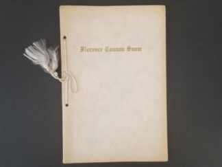1933 — Funeral Services in Honor of Florence Cannon Snow, Held in the Ensign Ward Chapel, Salt Lake City, Utah, Wednesday March 22, 1933 — Signed by Pres. Heber J. Grant