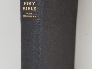 1950 --- Holy Bible with Ready References --- Teachers Edition --- Black Bendable Leather Binding --- Code at the End of the New Testament:  30 D 50