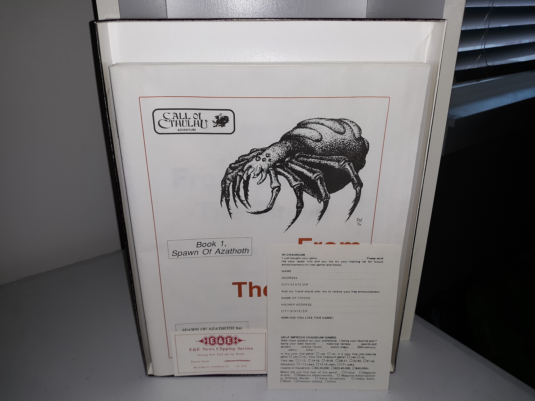 Spawn of Azathoth, Herald of the End of Time: A Chaosium Call of Cthulhu Game Supplement (1986) ~ by Keith Herber