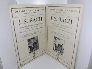 2 Sets of Sheet Music by J. S. Bach (See Details)