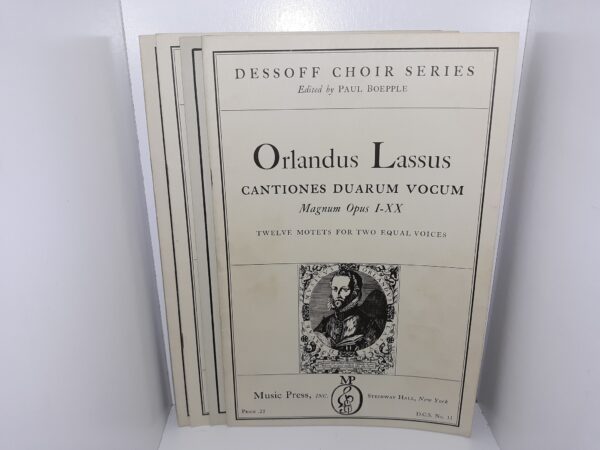 4 Sets of Sheet Music by Orlandus Lassus (See Details)