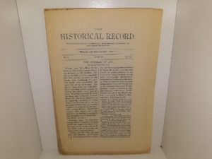 The Historical Record: Vol. 9, No. 6, June, 1890 (Uncut) (1890)
