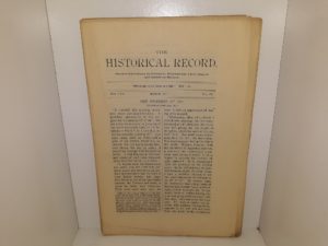 The Historical Record: Vol. 9, Nos. 2 & 3, March, 1890 (1890)