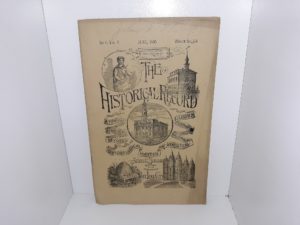 The Historical Record: No. 6, Vol. 9, Whole No. 114, June, 1890 (Uncut) (1890)