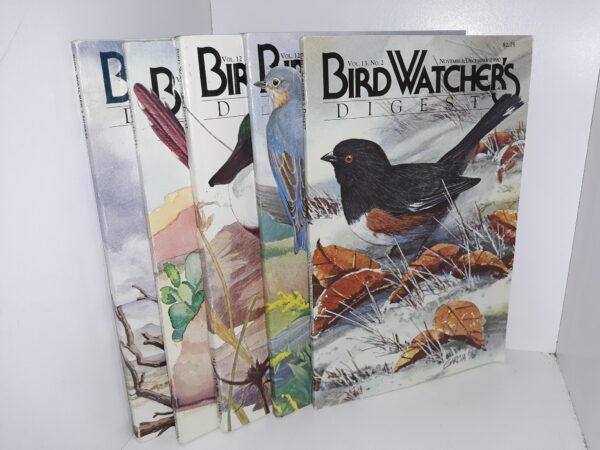 5 Issues of Bird Watcher’s Digest for the Years of 1990/1991 (See Details)