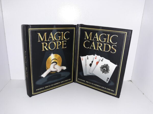 2 Books on Magic Tricks: Magic Rope / Magic Cards (See Details)