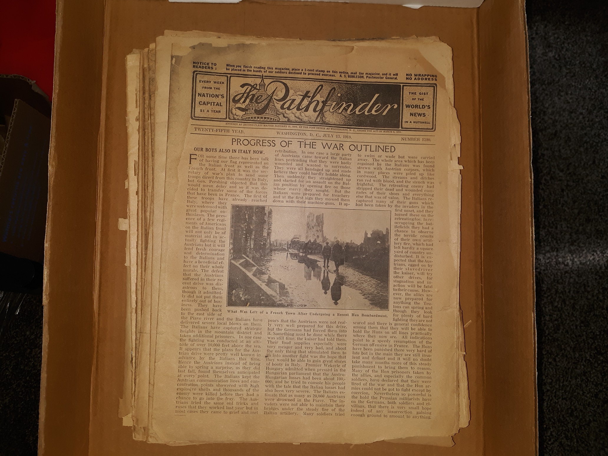 14 Miscellaneous Issues of The Pathfinder Newspaper from 1916-1928 (See Details)