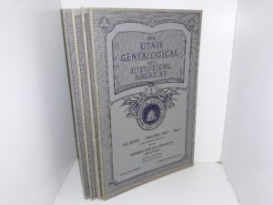 4 Issues of The Utah Genealogical and Historical Magazine for the year 1937 (1937)