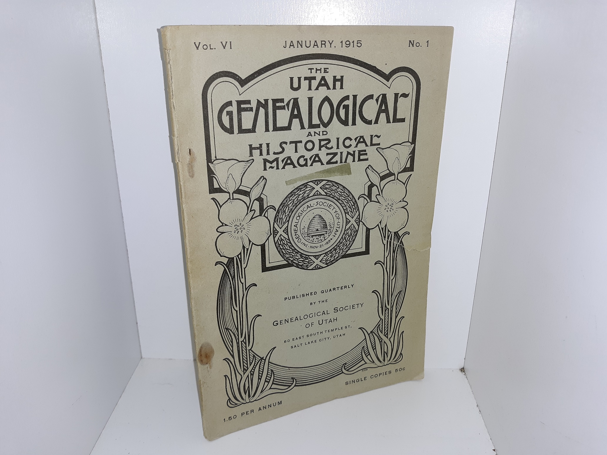 The Utah Genealogical and Historical Magazine: Vol. 6, No. 1, January, 1915 (1915)