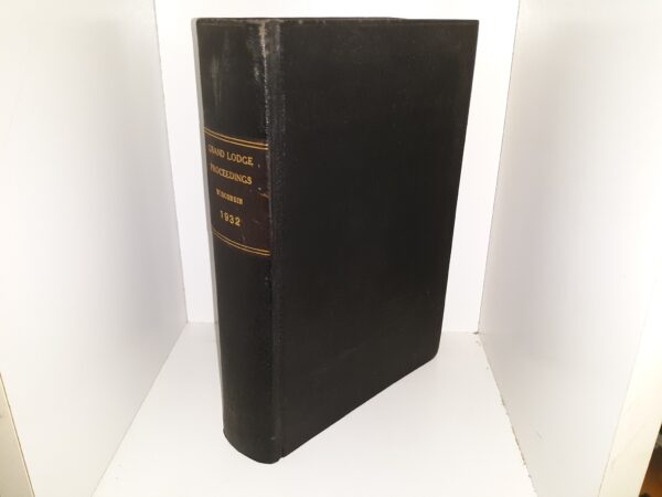 Grand Lodge Proceedings: Wisconsin, 1932 (1932)