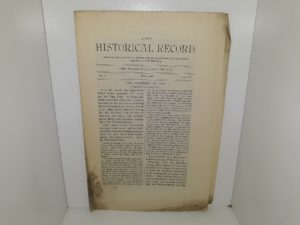 The Historical Record: Vol. 9, No. 5, May, 1890 (Uncut) (1890)