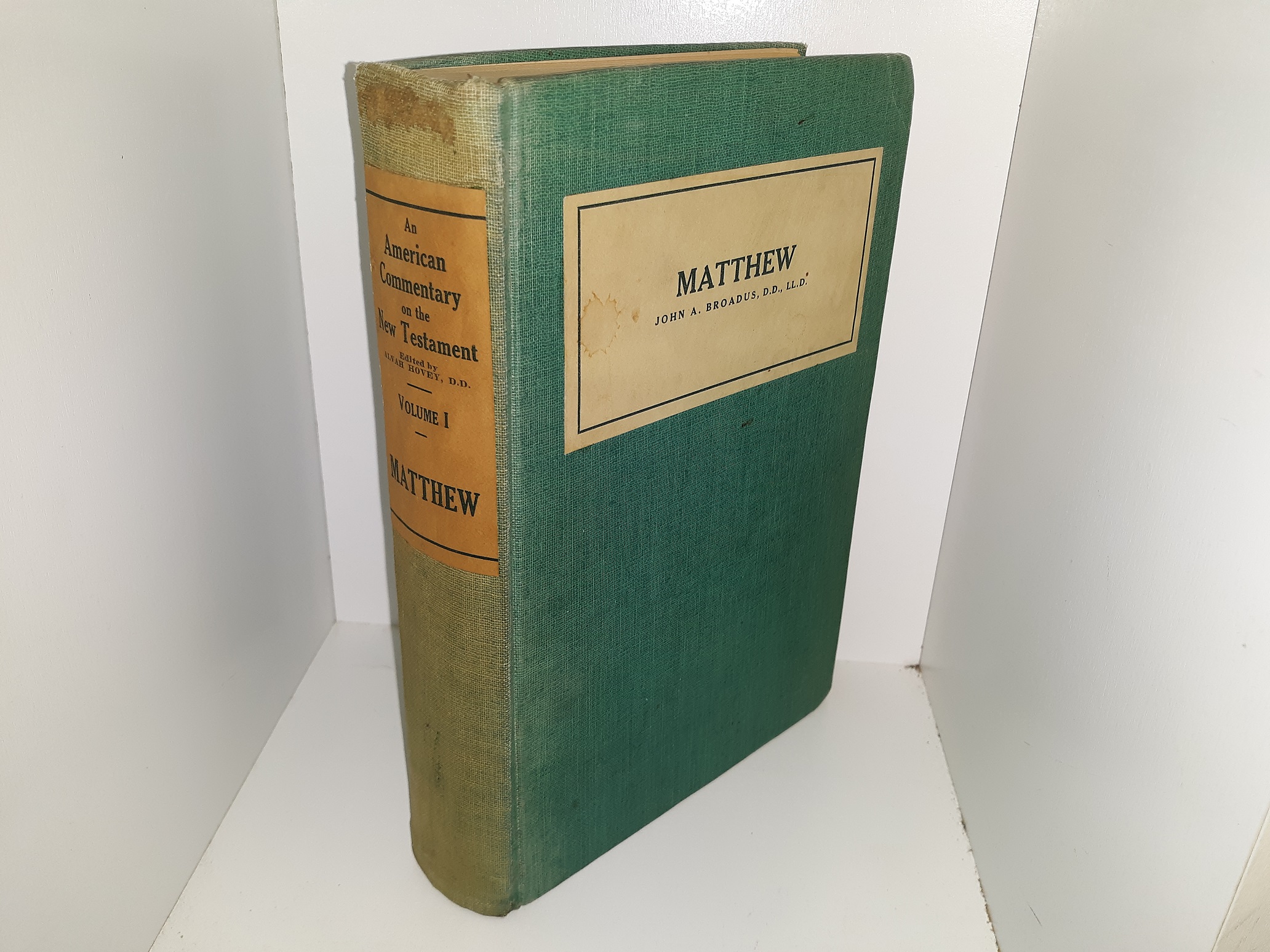 An American Commentary on the New Testament: Vol.1, Matthew (1886) ~ by John A. Broadus, D. D., LL. D.