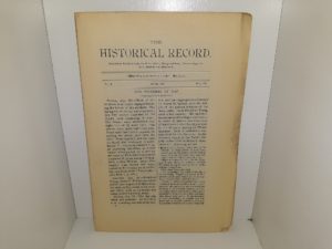 The Historical Record: Vol. 9, No. 6, June, 1890 (Uncut) (1890)