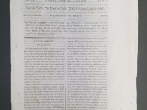 1868 — Granville Hedrick’s The Truth Teller — Vol. 2., 1. / Vol. 2., 2. / Part of an Unknown Number