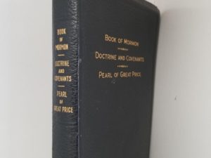 1951 / 1951 / 1951 — Triple Combination — Black Bendable Leather Binding