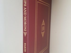 Joseph & Moroni — by LeGrand L. Baker — Limited Edition in Cherry Red Leather