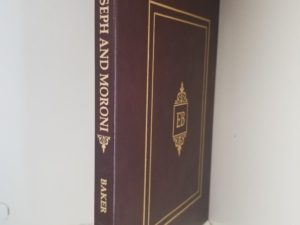 Joseph & Moroni — by LeGrand L. Baker — Limited Edition in Deep Burgundy Leather
