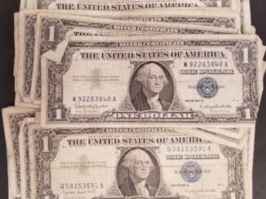 31  Silver Certificate One Dollar Bills — All in Good to Fair Condition — 1957 — [All are 1957A or 1957B]
