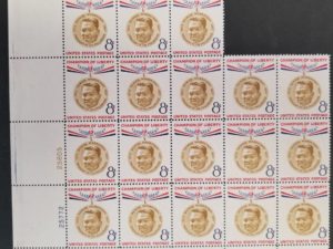 18 U.S. 8-Cent Stamps — Unused — Champion of Liberty — Ramon Magsaysay – President of the Philippines