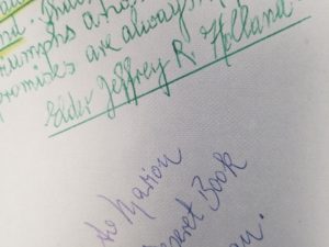 However Long and Hard the Road — Jeffrey R. Holland — With Unique Inscriptions