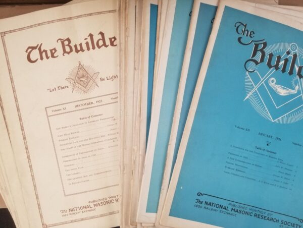 The Builder: Official Journal of the National Masonic Research Society — All 24 Issues for 1925 & 1926