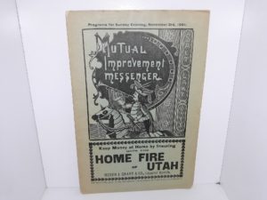 Mutual Improvement Messenger: Programs for Sunday Evening, November, 3rd, 1901 (1901)