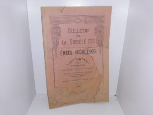 Bulletin de la Société des Études Océaniennes: No. 23, Tome III, Février 1928 (French: Bulletin of the Society for Oceanic Studies: No. 23, Volume III, February 1928) (1928)