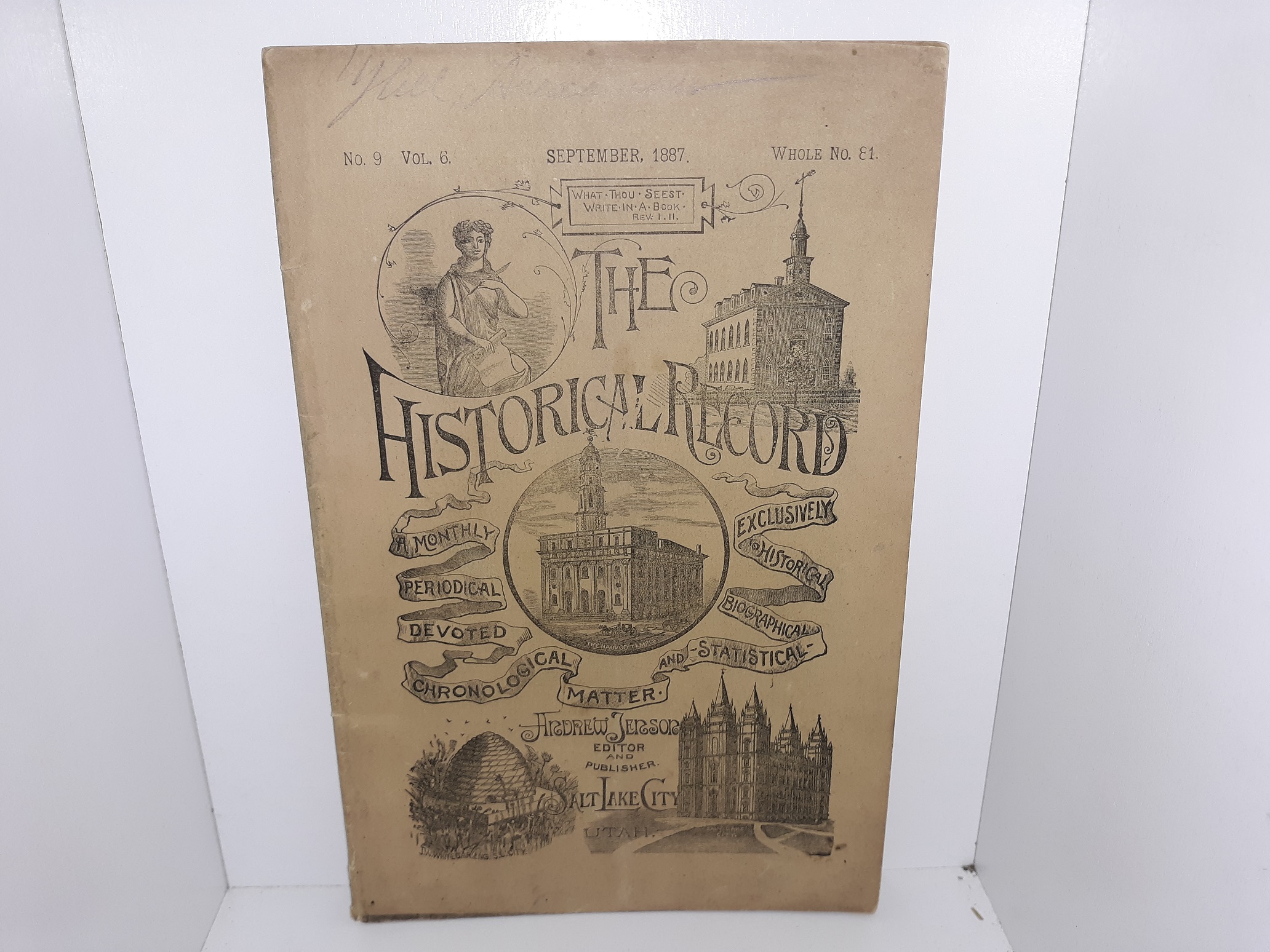 The Historical Record: Wole No. 81, Vol. 6, No. 9, September, 1887 (1887)