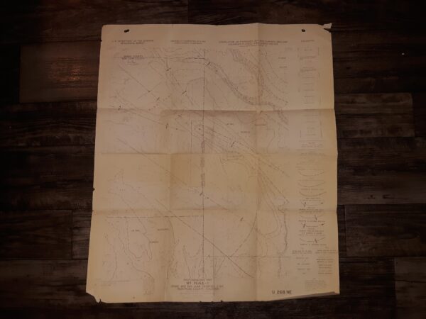 Photogeologic Map Mt. Peale – 1: Grand and San Juan Counties, Utah / Montrose County, Colorado (Fold-Up Map) (1952) ~ by R. J. Hackman