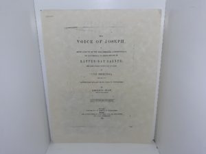 The Voice of Joseph, a Brief Account of the Rise, Progress, & Persecutions of the Church of Jesus Christ of Latter-day Saints; with Their Present Position and Prospects in Utah, Territory, Together with “American Exiles’ Memorial to Congress” (Reprint) ~ by Lorenzo Snow, One of the Twelve Apostles